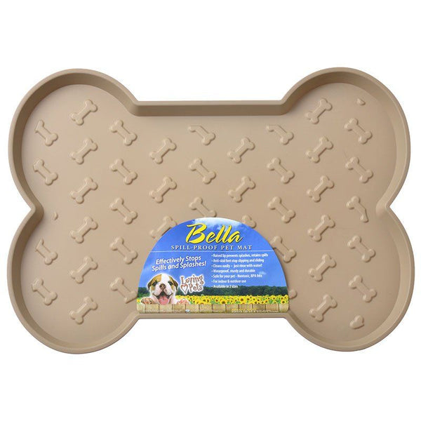 Loving Pets Bella Spill-Proof Dog Mat - Tan