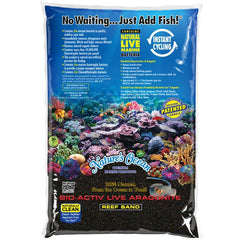 Nature's Ocean Black Beach Bio-Activ Live Aragonite Reef Sand