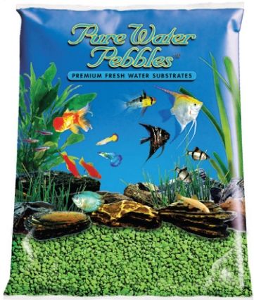 Pure Water Pebbles Aquarium Gravel - Neon Green