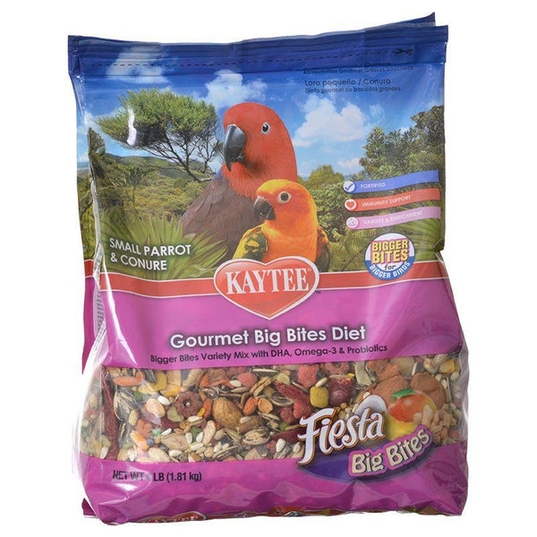 Kaytee Fiesta Small Parrot & Conure Gourmet Big Bites Diet