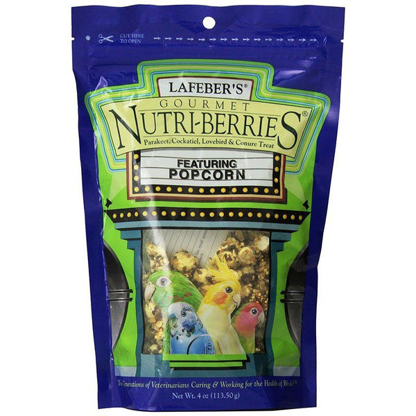 Lafeber Gourmet Nutri-Berries with Popcorn for Parakeet, Cockatiel & Conures