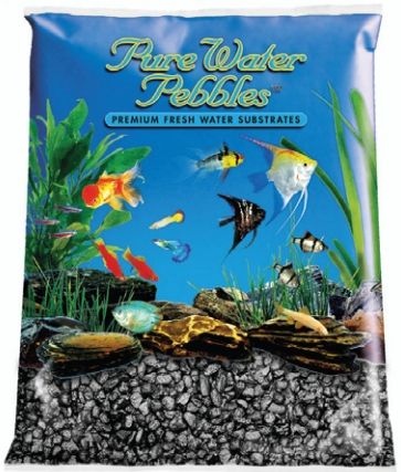 Pure Water Pebbles Aquarium Gravel - Black Frost