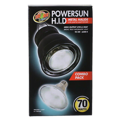 Zoo Med Powersun H.I.D. Metal Halide UVB Lamp & Fixture