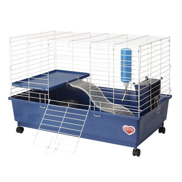 Kaytee My First Home Deluxe Guinea Pig 2-Level Cage with Wheels