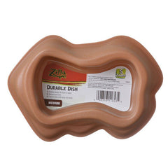 Zilla Durable Dish for Reptiles - Brown