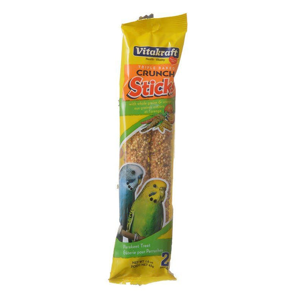 Vitakraft Crunch Sticks Parakeet Treat - Orange & Apricot Flavor