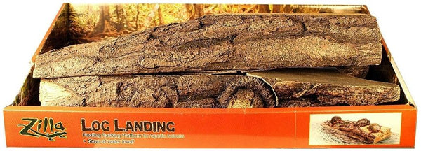 Zilla Freestanding Floating Basking Platform - Log Landing