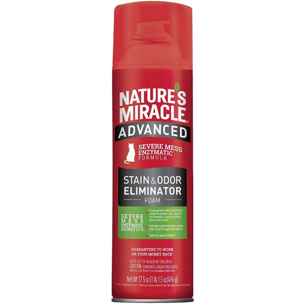 Nature's Miracle Just for Cats Advanced Enzymatic Stain & Odor Eliminator Foam