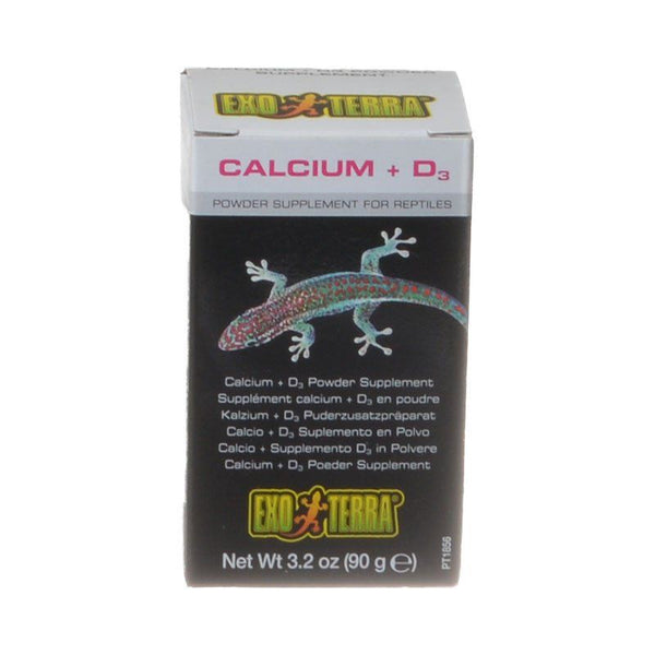 Exo-Terra Calcium + D3 Powder Supplement for Reptiles