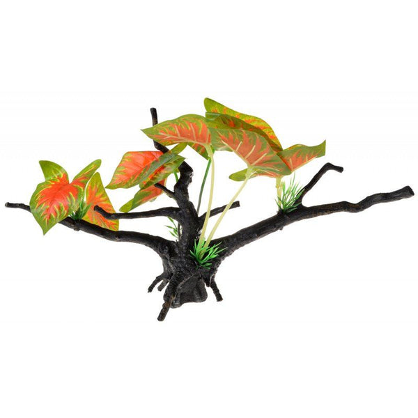 Penn Plax Driftwood Plant - Green & Red - Wide