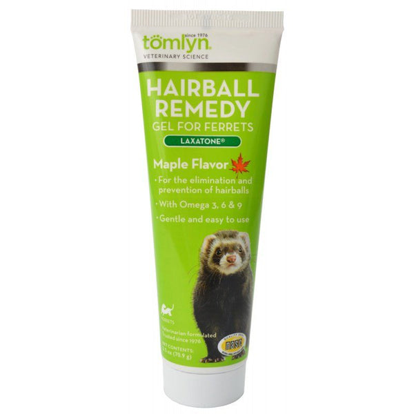 Tomlyn Laxatone Hairball Remedy Gel for Ferrets - Maple Flavor