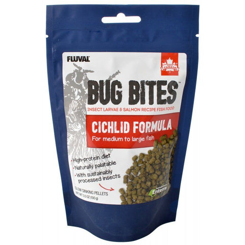 Fluval Bug Bites Cichlid Formula for Medium-Large Fish