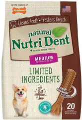 Nylabone Natural Nutri Dent Filet Mignon Dental Chews - Limited Ingredients