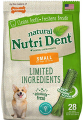 Nylabone Natural Nutri Dent Fresh Breath Dental Chews - Limited Ingredients