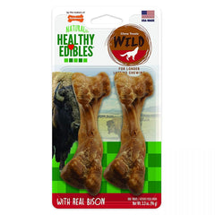 Nylabone Natural Healthy Edibles Wild Bison Chew Treats