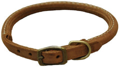 CircleT Rustic Leather Dog Collar Chocolate