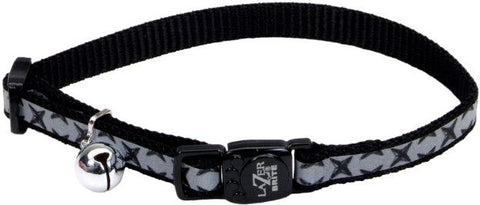 Coastal Pet Lazerbrite Reflective Breakaway Cat Collar Black Diamond