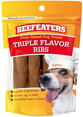 Beafeaters Oven Baked Triple Flavor Ribs Dog Treat