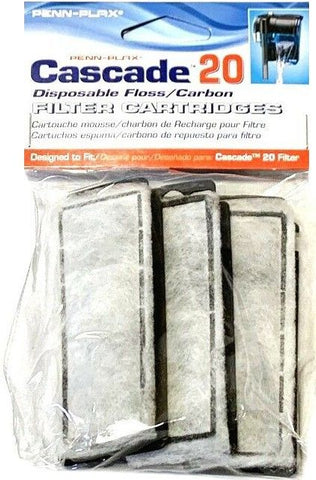 Cascade 20 Power Filter Replacement Carbon Filter Cartridges