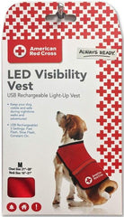 Penn-Plax American Red Cross Light Up Safety Visibility Vest