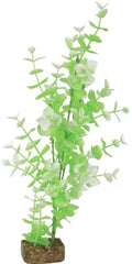 GloFish Plastic Aquarium Plant Green / White