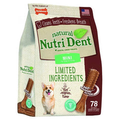 Nylabone Natural Nutri Dent Filet Mignon Dental Chews - Limited Ingredients