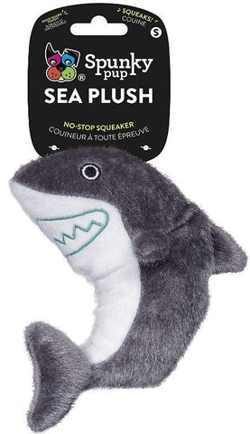 Spunky Pup Sea Plush Shark Dog Toy