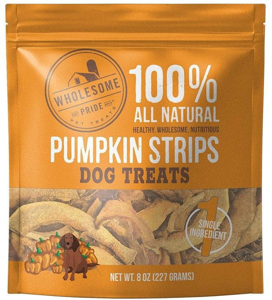 Wholesome Pride Pumpkin Strips Dog Treats