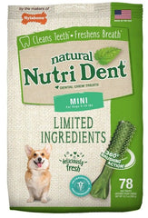 Nylabone Natural Nutri Dent Fresh Breath Dental Chews - Limited Ingredients