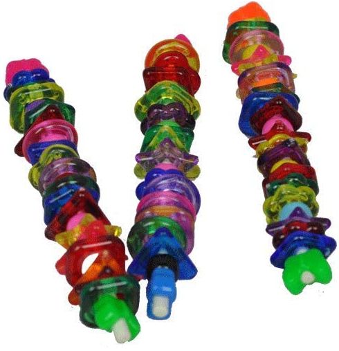 AE Cage Company Happy Beaks Acrylic Things and Lolly Pop Foot Toy