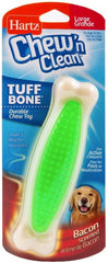 Hartz Chew N' Clean Tuff Bone Bacon Flavored Dog Toy Large