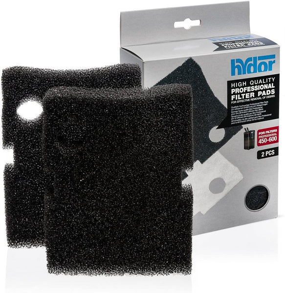 Hydor High Quality Professional Black Coarse Sponge Filter Pads for Filters Professional 450-600