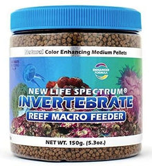 New Life Spectrum Natural Color Enhancing Invertebrate Reef Macro Feeder Medium Pellet