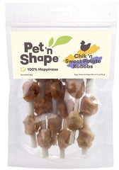 Pet n Shape Chik'N Chicken And Sweet Potato Kabobs All Natural Rawhide Dog Treats