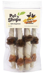 Pet n Shape Chik'N Duck Kabobs All Natural Rawhide Dog Treats