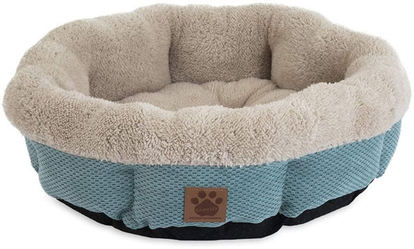 Precision Pet Snoozzy Mod Chic 12 Inch Round Pet Bed Teal