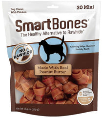 SmartBones Mini Chicken and Peanut Butter Bones Rawhide Free Dog Chew